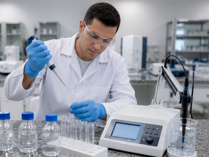 analisando-agua-em-laboratorio-empresa