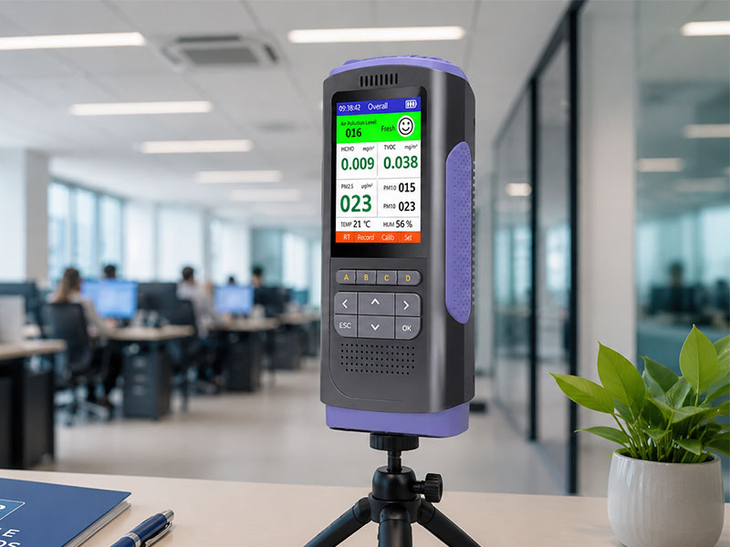 monitorar o ar em ambientes climatizados